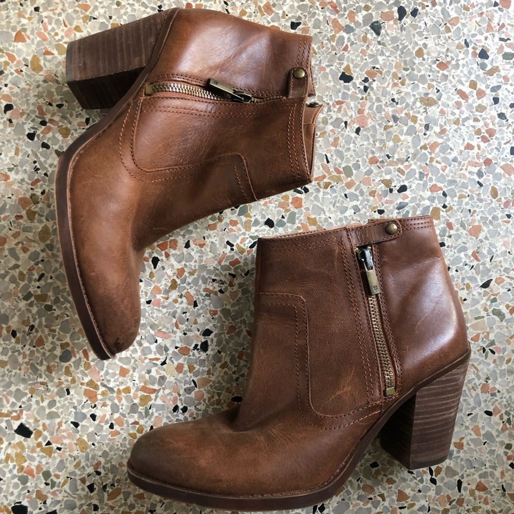 Lucky Brand brown leather boots